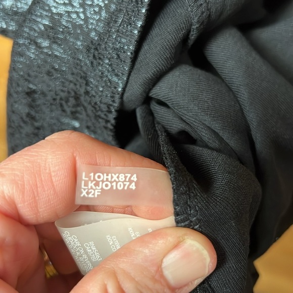 Karl Lagerfeld Paris womens tank blouse XS black event evening cotton casual NWT - Picture 9 of 14